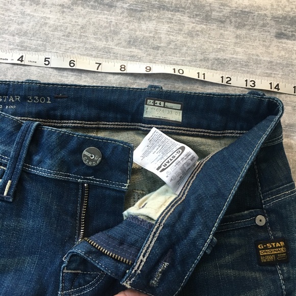 G-Star Denim Raw 3301 Straight 27 Waist x 30 In. - Picture 7 of 7